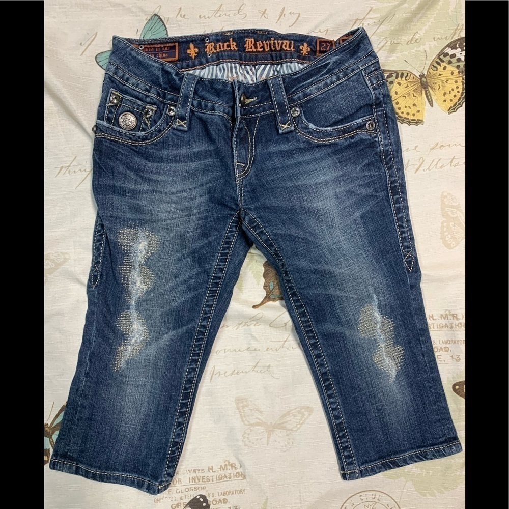 Rock revival Celine cropped jeans